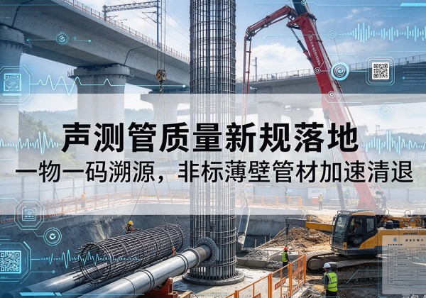 徐汇区声测管质量新规落地，一物一码溯源，非标薄壁管材加速清退
